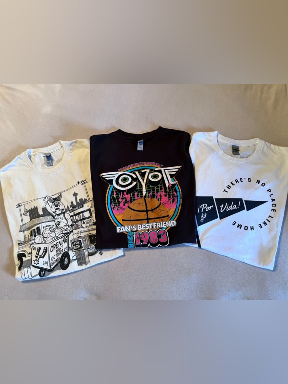 Bundle Of 3 GILDAN SAN ANTONIO SPURS T-Shirts
